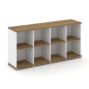 Стеллаж четыре узкие секции, 2 ниши