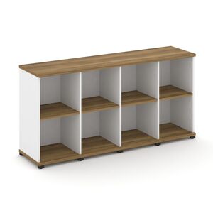 Стеллаж четыре узкие секции, 2 ниши