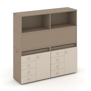 Набор №4. Тумба двойная+высокая надставка