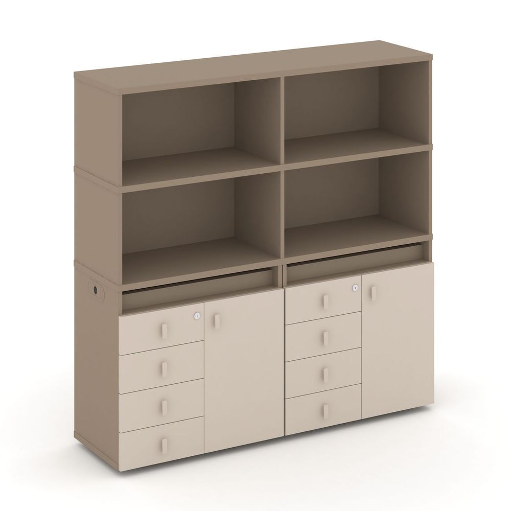 Набор №4. Тумба двойная+высокая надставка