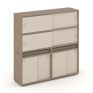 Набор №8. Тумба двойная+высокая надставка