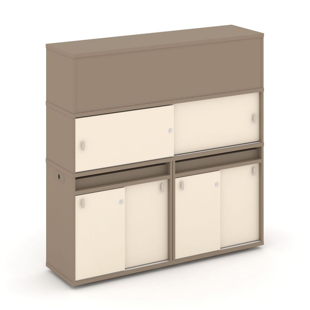 Набор №9. Тумба двойная+высокая надставка