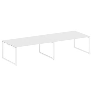 Переговорный стол (2 столешницы) на О-образном м/к