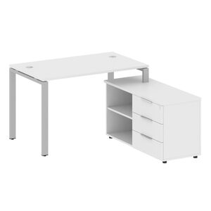 Рабочая станция с опорной тумбой правая