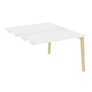 Стол-приставка двойной к опорным элементам (опоры - массив дерева)