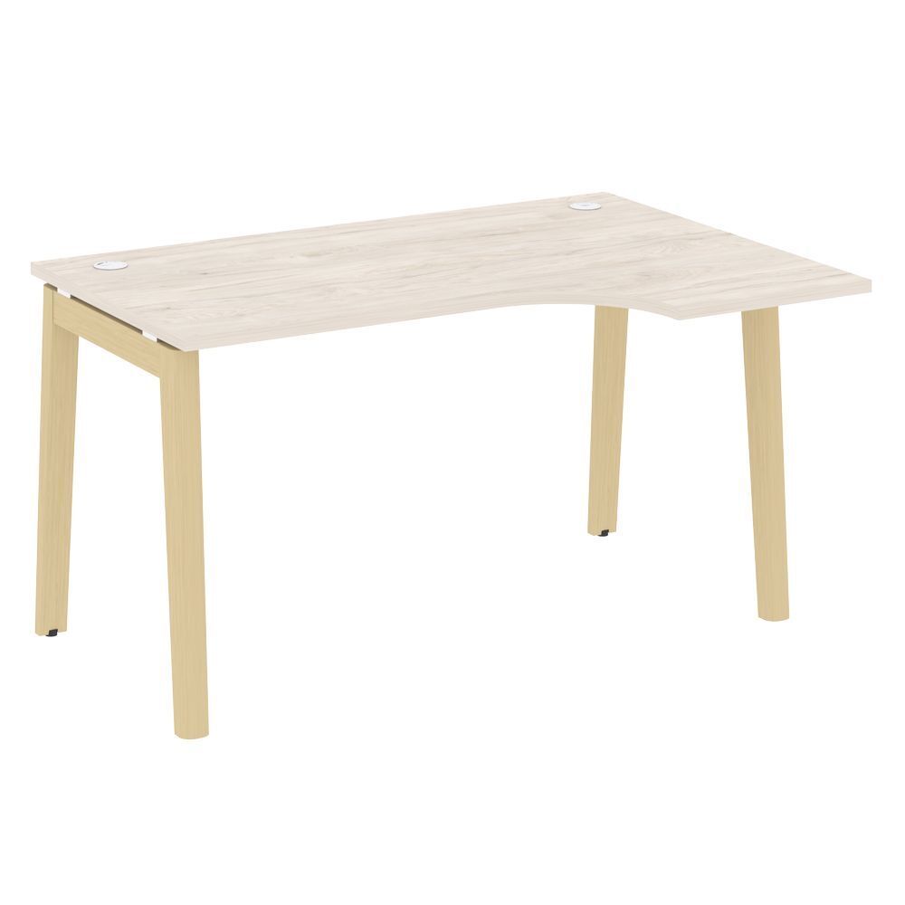 Стол эргономичный правый (опоры - массив дерева)