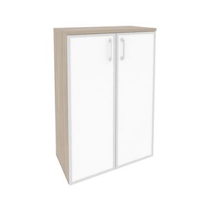 Шкаф средний широкий (стекло белое)