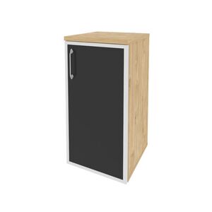 Шкаф низкий узкий правый (стекло черное)