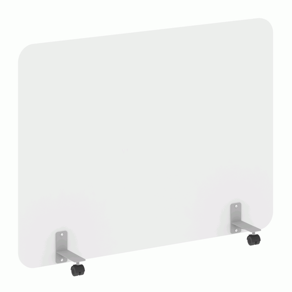 Перегородка на металлических опорах, на роликах