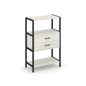 Односекционный стеллаж трехярусный с ящиками