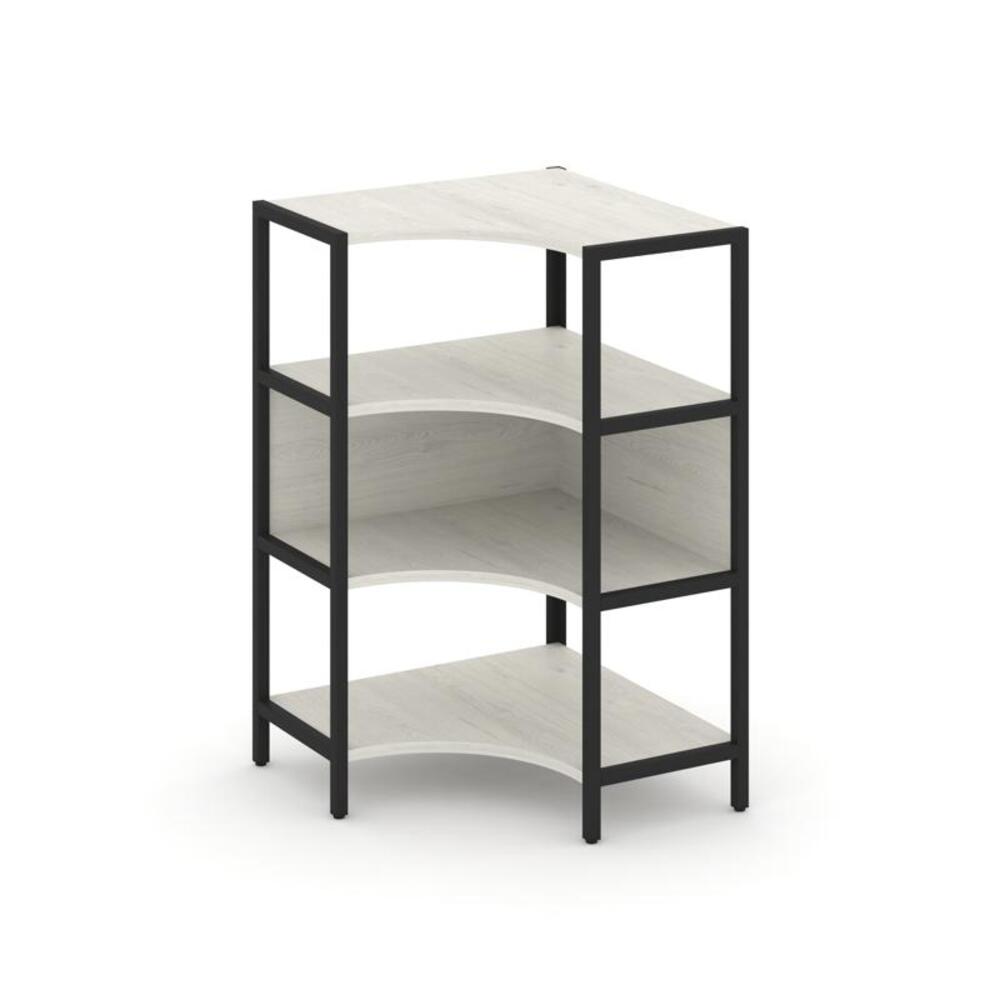 Односекционный угловой стеллаж трехярусный