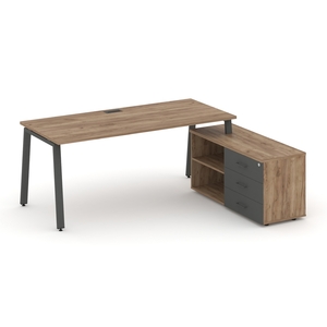 Style Project Direct Стол письменный с греденцией правой