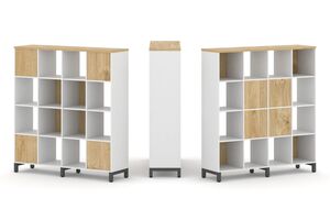 Набор стеллажа двухстороннего, 4 яруса