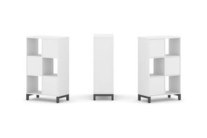 Набор стеллажа одностороннего, 3 яруса