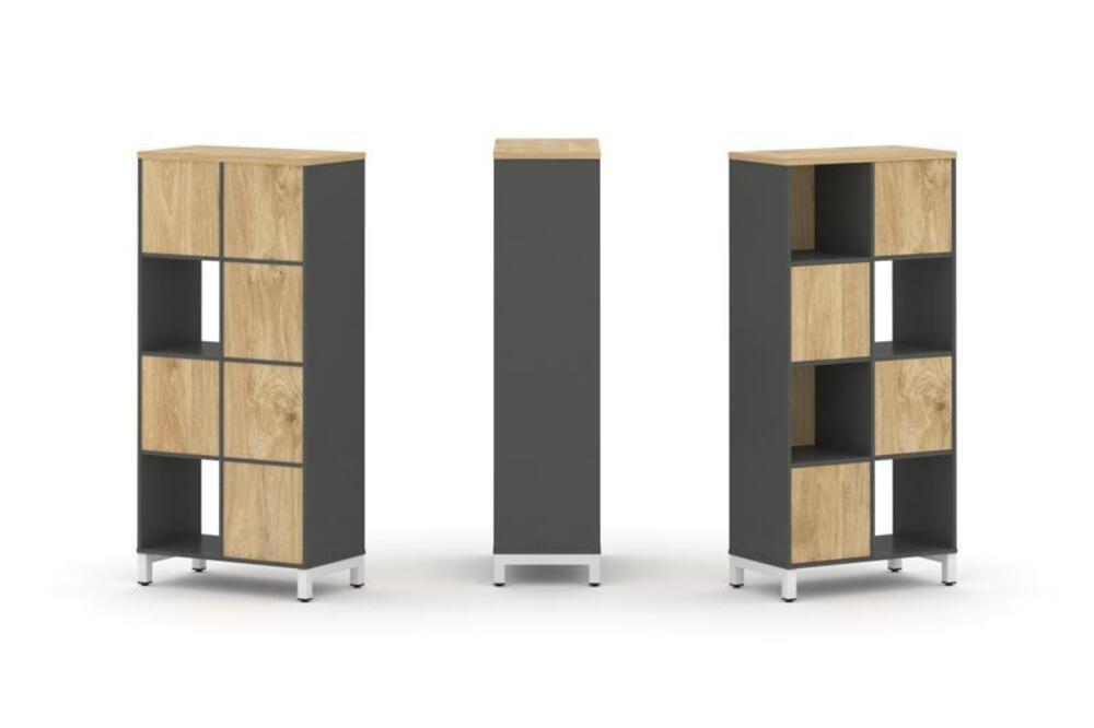 Набор стеллажа одностороннего, 4 яруса