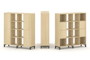 Набор стеллажа одностороннего, 4 яруса