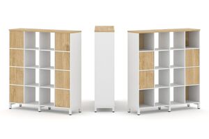 Набор стеллажа одностороннего, 4 яруса