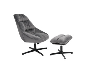 Кресло с оттоманкой