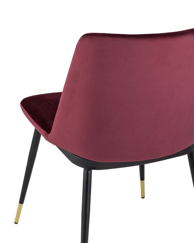 Стул Мелисса велюр бордовый 2 шт