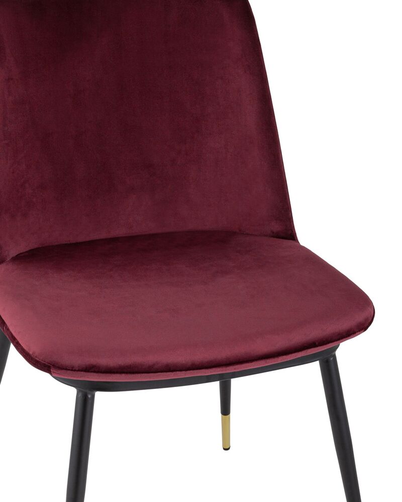 Стул Мелисса велюр бордовый 2 шт