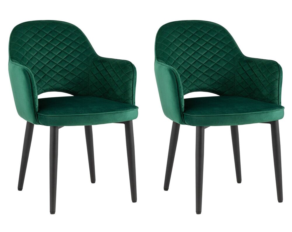 Стул Венера диамант велюр изумрудный 2 шт