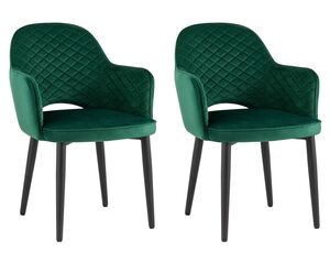Стул Венера диамант велюр изумрудный 2 шт