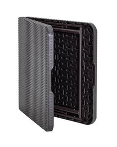 Стол складной чемодан пластиковый Кейт 120 коричневый