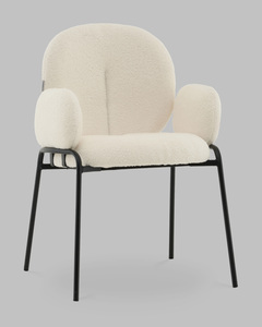 Стул с подлокотниками букле