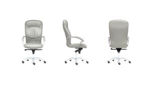 Кресло с высокой спинкой на крестовине