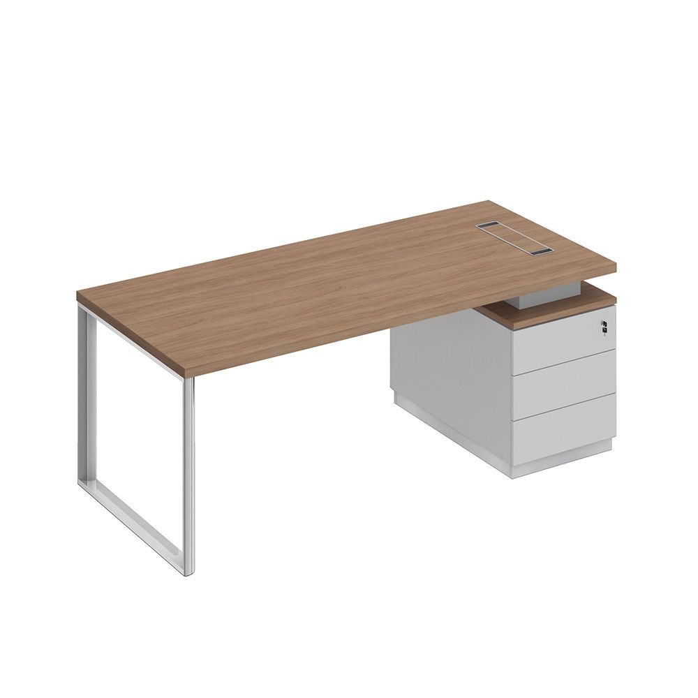 Стол руководителя на опорной тумбе (левый/правый)