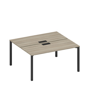 Рабочая станция на металлокаркасе, столешницы с заглушкой (2*160)