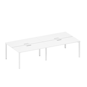 Рабочая станция на металлокаркасе, столешницы с заглушкой (4*160)